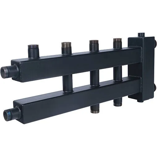 Распределительный коллектор 4 контура с гидрострелкой 1½&quot;н x 1&quot;н Rommer RDG-0018-024024