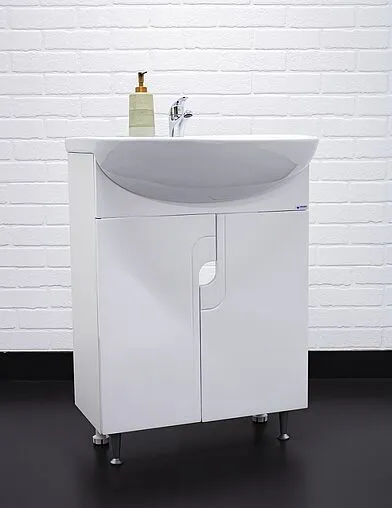 Тумба под умывальник напольная Айсберг Уют 60 белый DA2003T