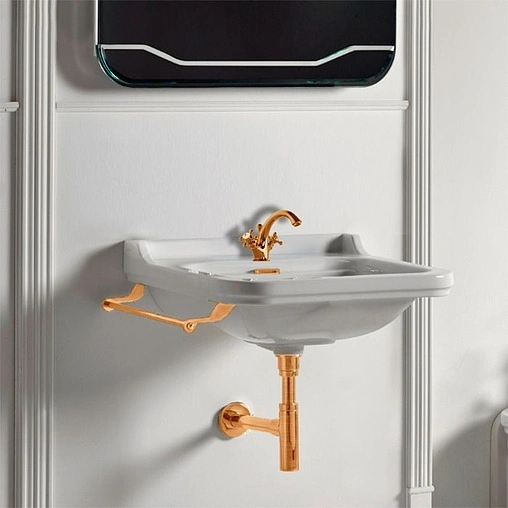 Раковина Kerasan Waldorf 60 белый 4140K1bi/cr*3