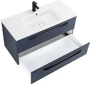 Тумба-умывальник подвесная Cezares Eco 120 Grafito ECO-CER-1200-2C-SO-GR-P+CZR-NAT-120-LVB Тумба-умывальник подвесная Cezares Eco 120 Grafito ECO-CER-1200-2C-SO-GR-P+CZR-NAT-120-LVB, 4