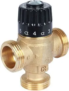 Трехходовой термостатический смесительный клапан 1&quot; +30...+65°С Kvs 1.8 Stout SVM-0125-186525, 2