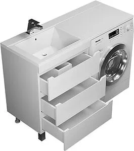 Тумба-умывальник напольная Uperwood Tanos 120 L белый 291021001 Тумба-умывальник напольная Uperwood Tanos 120 L белый 291021001, 3