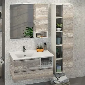 Тумба-умывальник подвесная Comforty Турин 90L дуб бежевый/белый 00004137135CF Тумба-умывальник подвесная Comforty Турин 90L дуб бежевый/белый 00004137135CF, 4