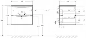 Тумба-умывальник подвесная BelBagno ACQUA 60 Pino Scania ACQUA-600-2C-SO-PS+BB600/455-LV-MR-ALR Тумба-умывальник подвесная BelBagno ACQUA 60 Pino Scania ACQUA-600-2C-SO-PS+BB600/455-LV-MR-ALR, 2