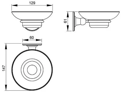 Мыльница Timo Nelson бронза 160021/02