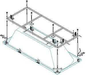 Каркас для ванны Cezares Plane 190x90 Plane-190-90-MF-R, 2