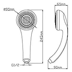 Лейка ручного душа SMARTsant Тренд хром V3554C Лейка ручного душа SMARTsant Тренд хром V3554C, 2