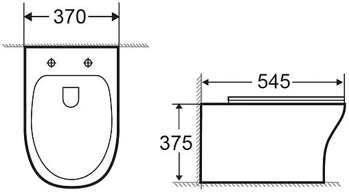 Унитаз подвесной безободковый Aquanet Roll Rimless белый Roll-W Унитаз подвесной безободковый Aquanet Roll Rimless белый Roll-W