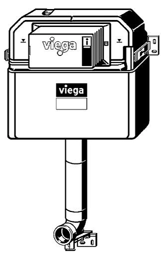 Смывной бачок скрытого монтажа Viega Prevista Pure 8502 771904