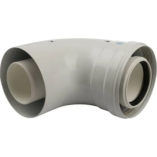 Колено для дымохода Ø 60/100мм ∠ 90° с ревизией Stout SCA-8610-010090