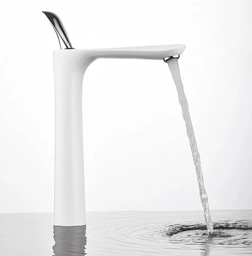 Смеситель для раковины D&amp;K Venice Baciano белый матовый/хром DA1032056