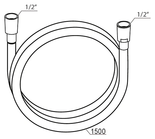 Шланг для душа Ravak SilverShine 914.00 150см хром X07P338