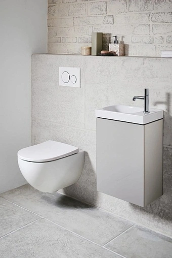 Комплект 6 в 1 Geberit Acanto 500.301.KJ.A с кнопкой Sigma 20 115.882.11.1 белый глянцевый Комплект 6 в 1 Geberit Acanto 500.301.KJ.A с кнопкой Sigma 20 115.882.11.1 белый глянцевый