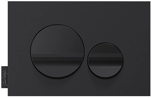 Комплект 5 в 1 Jacob Delafon Rodin+ E21748RU-00 с кнопкой E20859-7-BMT кнопки/черный глянцевый, рамка/черный матовый