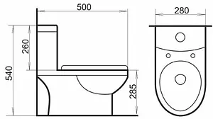 Унитаз-компакт детский Comforty голубой 2311B Унитаз-компакт детский Comforty голубой 2311B, 2