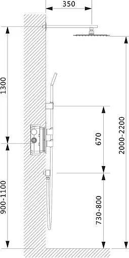 Душевая система с термостатом для душа Timo Petruma хром SX-5159/00SM