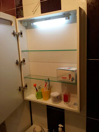 Шкаф-зеркало Aquaton Америна 60 R белый 1A135302AM01R