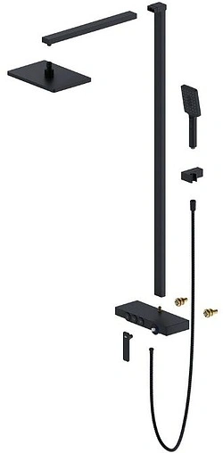 Душевая система со смесителем для душа Timo Torne чёрный матовый SX-4310/03