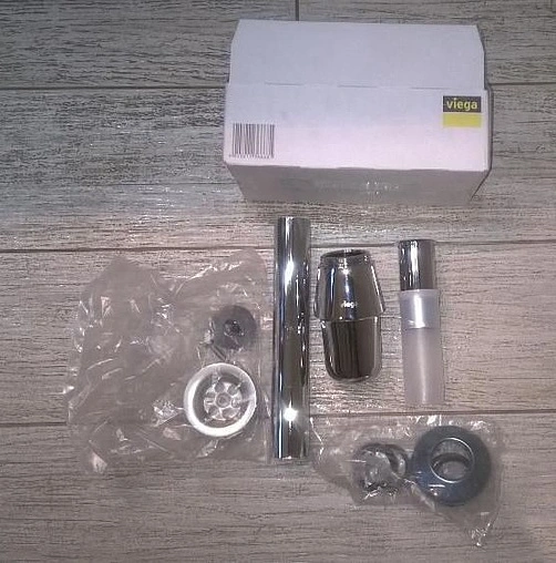 Сифон бутылочный для раковины Viega 5755 хром 366681