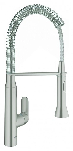 Смеситель для кухни с выдвижным изливом Grohe K7 хром матовый 31379DC0