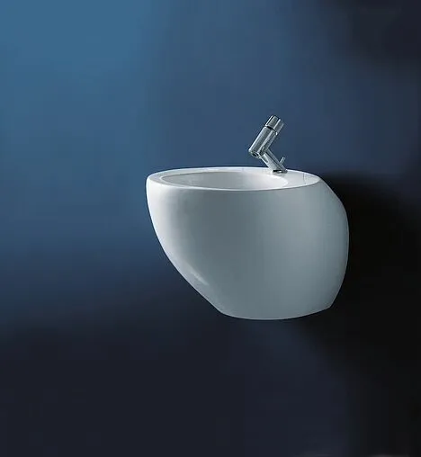 Биде напольное Laufen Alessi One c покрытием LCC белый 8.3297.1.400.304.1