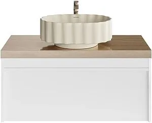 Тумба-умывальник подвесная Kerama Marazzi Modula 100 белая глянцевая MO.100.1+1\WHT+ Тумба-умывальник подвесная Kerama Marazzi Modula 100 белая глянцевая MO.100.1+1\WHT+, 3