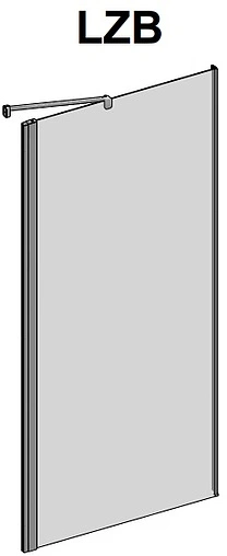 Боковая стенка 900мм прозрачное стекло Roltechnik Lega Lift Line LZB/900 228-9000000-00-02