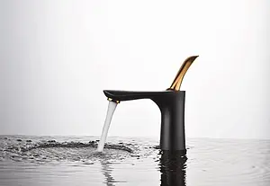 Смеситель для раковины D&K Venice Baciano чёрный матовый/золото DA1032159 Смеситель для раковины D&K Venice Baciano чёрный матовый/золото DA1032159, 3