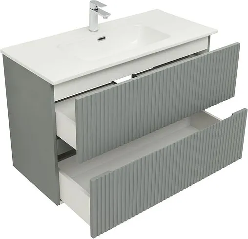 Тумба под умывальник Aquanet Джейн 100 мисти грин 00313320