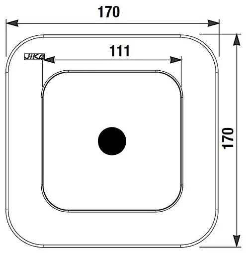 Автоматическое устройство смыва для писсуара (от сети 24V) Jika Golem хром глянцевый 8.9482.8.000.000.1