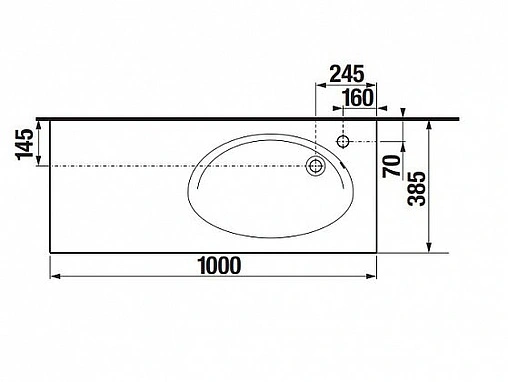 Раковина Roca Etna 100 R белый 327009000