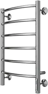 Полотенцесушитель электрический лесенка Terminus Классик П6 400х650 электро quick touch полированная сталь 4670078531308, 1