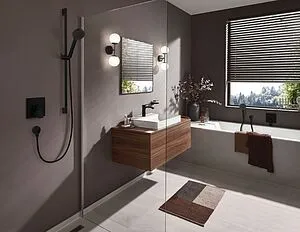 Смеситель для душа скрытого монтажа Hansgrohe Vivenis чёрный матовый 75615670, 4