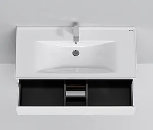 Тумба под умывальник напольная Am.Pm X-Joy 100 белый/светлое дерево M85AFSX1002WG, 4