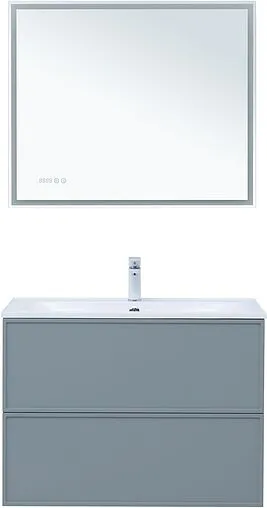 Тумба-умывальник Aquanet Арт 90 мисти грин 00313276+00318928