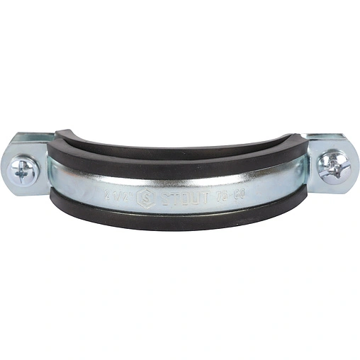 Хомут сантехнический обрезиненный 2½" (75-80мм) Stout SAC-0020-000212 Хомут сантехнический обрезиненный 2½" (75-80мм) Stout SAC-0020-000212