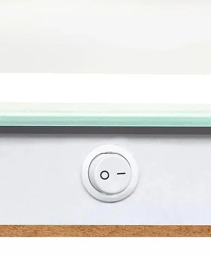 Зеркало с подсветкой Continent Италия Люкс белый ЗЛП07