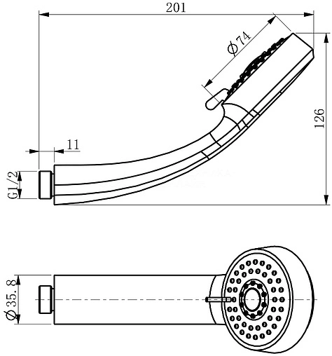Смеситель для душа D&K Hessen Goethe хром DA1383141 Смеситель для душа D&K Hessen Goethe хром DA1383141