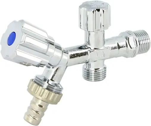 Вентиль регулирующий комбинированный ½"н x ½"н x ¾"н/ш хром Uni-fitt 188A2900