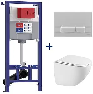 Комплект 5 в 1 Lemark Peneda Expert+Bit+ Glazer White 100123433 с кнопкой Bit 9803007 хром матовый Комплект 5 в 1 Lemark Peneda Expert+Bit+ Glazer White 100123433 с кнопкой Bit 9803007 хром матовый, 1