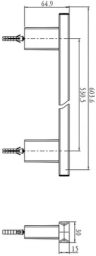 Душевая штанга Swedbe Calypso хром 5044