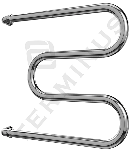 Полотенцесушитель водяной Terminus М-образный AISI 32х2 600х400 полированная сталь 4620768881183
