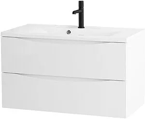 Тумба-умывальник подвесная BelBagno MARINO 110 Bianco Opaco MARINO-1100-2C-SO-BO-P+BB1100/450-LV-MR-PR, 3