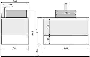 Тумба-умывальник подвесная Jorno Steal 90 древесный аттик/чёрный матовый Ste.01.90/P/Da+0025403 Тумба-умывальник подвесная Jorno Steal 90 древесный аттик/чёрный матовый Ste.01.90/P/Da+0025403, 2