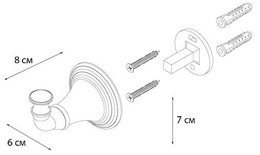Крючок Fixsen Best хром FX-71605