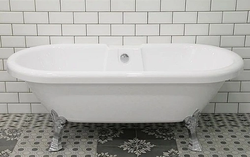 Ванна акриловая отдельностоящая Radomir Леонесса 175х80 на ножках "лилия" хром/перламутр 1-01-2-0-9-138П