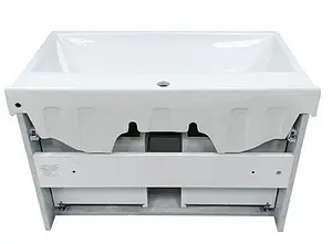 Тумба-умывальник подвесная Comforty Никосия 80П дуб белый 00004138839CF, 5