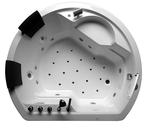 Ванна акриловая отдельностоящая с гидромассажем Gemy 183x162 G9063 O