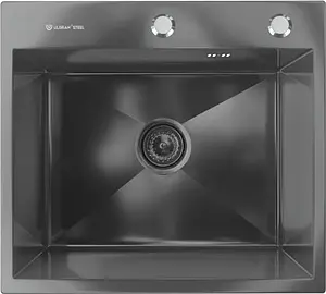 Мойка кухонная Ulgran Steel 50 черная брашированая сталь Мойка кухонная Ulgran Steel 50 черная брашированая сталь, 4
