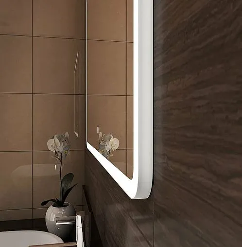 Зеркало с подсветкой Continent Demure Led 91.5x68.5 функцией Bluetooth (hands free) белый ЗЛП1145